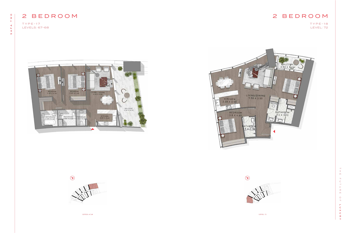 2 Bed Type 17 & 18